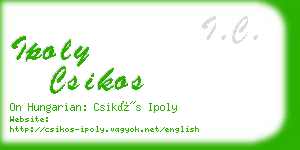 ipoly csikos business card